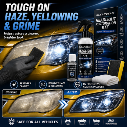 Headlight Restoration Fluid – Crystal Clear Lens Reviver