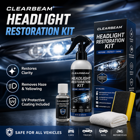 Headlight Restoration Fluid – Crystal Clear Lens Reviver